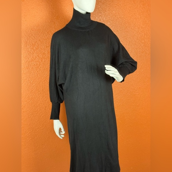 Satuun Elegant Black Long Sweater Dress Size XL. C15 - Picture 3 of 15